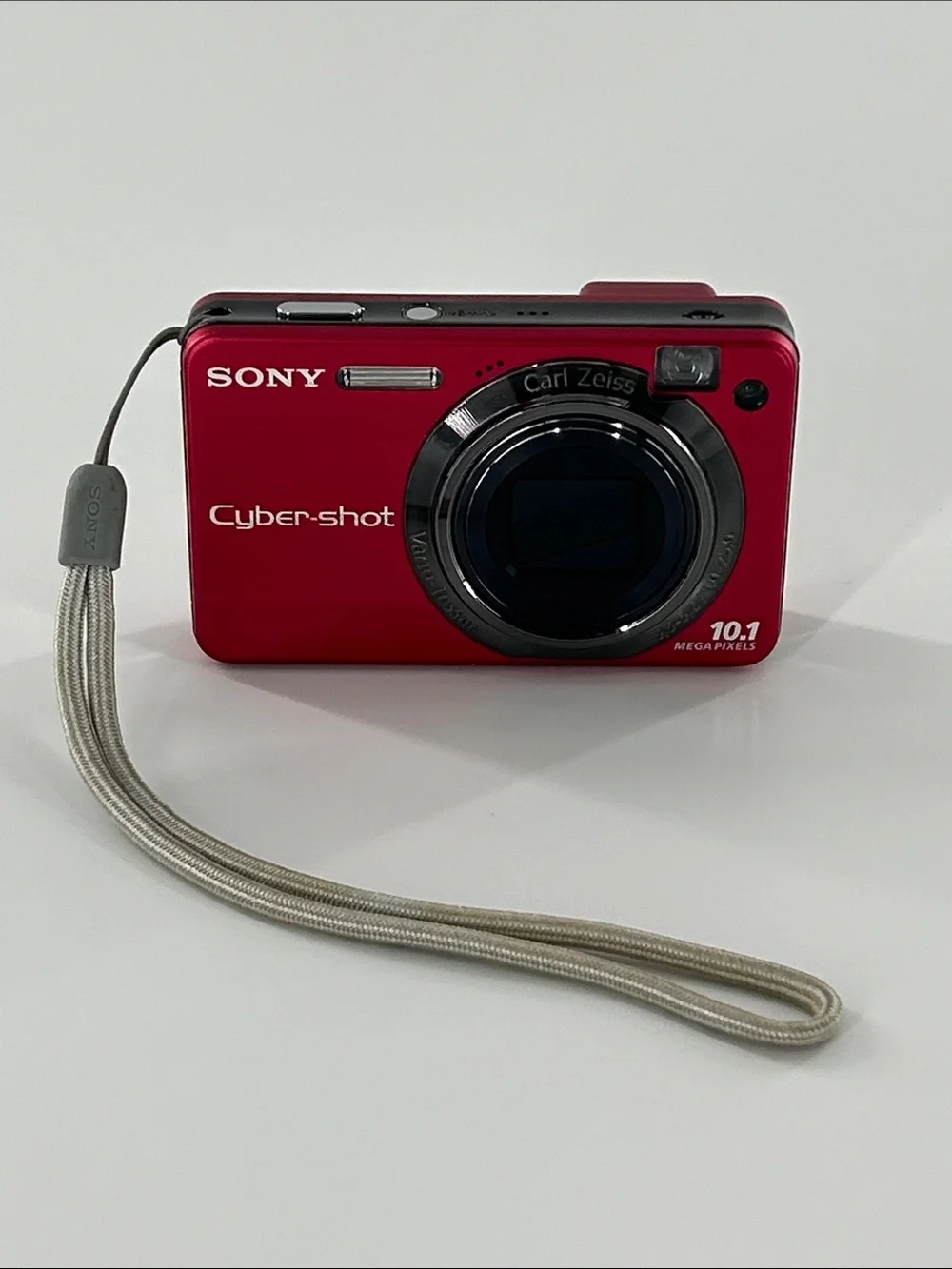 Sony Cyber-shot Carl Zeiss DSC-W170 Digital Camera 10.1 Red Super SteadyShot 1